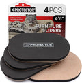 Felt Furniture Sliders Hardwood Floors X-PROTECTOR – 4 PCS 9 1/2 inch Furniture by X-Protector