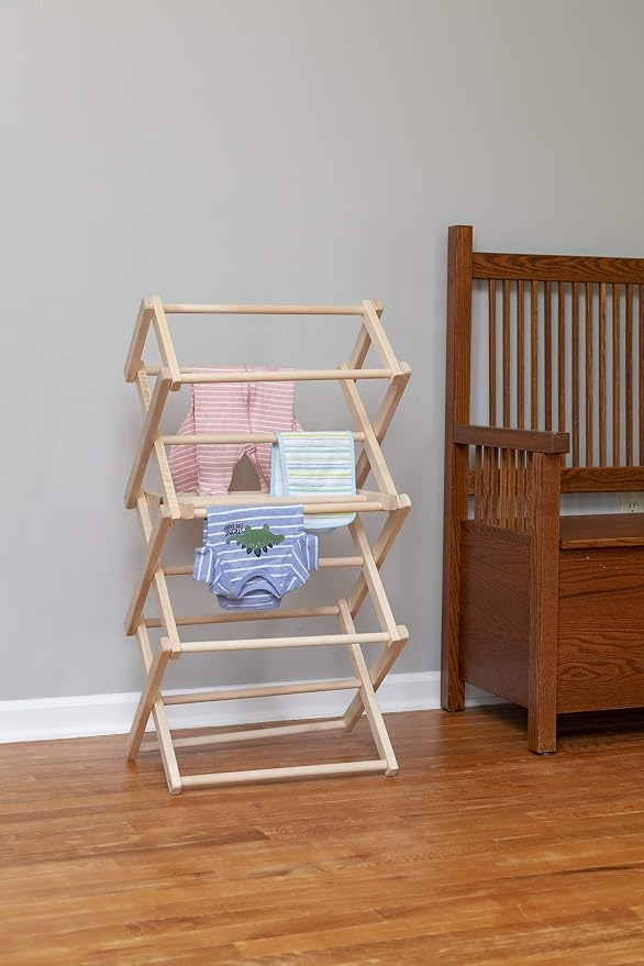 Pennsylvania Woodworks Clothes Drying Rack: Solid Maple Hard Wood Laundry Rack - Image 7