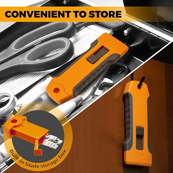 Razor Blade Scraper Tool with 15pcs Extra Blades, Cleaning Razor Scraper - Image 6
