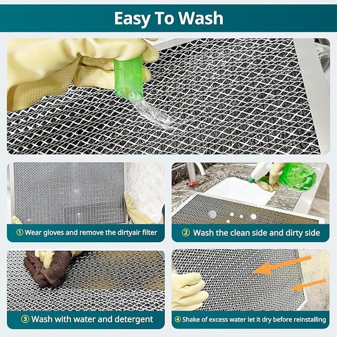 Torjim 14x25x1 Air Filter-MERV8, Washable & Reusable AC/HVAC Permanent - Image 6