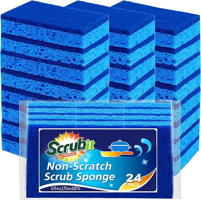 Scrubit Non-Scratch Cleaning Scrub Sponges- Scrubbing Dish Sponge Ideal - Image 5
