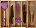 Utoplike Acacia Kitchen Drawer Organizer Expandable, Large Utensils and Cutlery by Utoplike