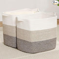 Storage Baskets for Clothes Fabric Cotton Rope Storage Basket by Laughbird