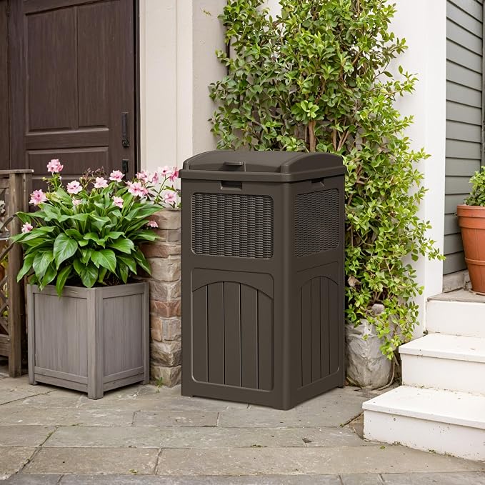 YESHOMY 2 Pack Outdoor Trash Can - Image 5