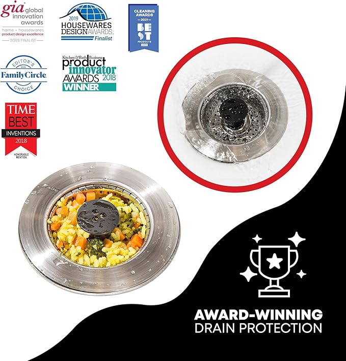Kitchen SinkShroom Revolutionary Clog-Free Stainless Steel Sink Strainer - Image 6