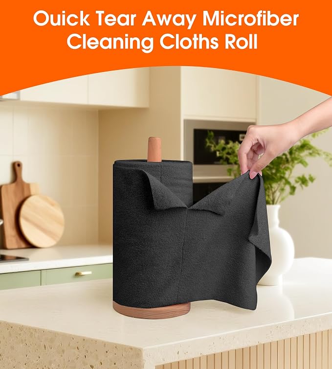 Roll of Microfiber Cleaning Cloth –100 Pack, Tear Away Microfiber Towels - Image 5