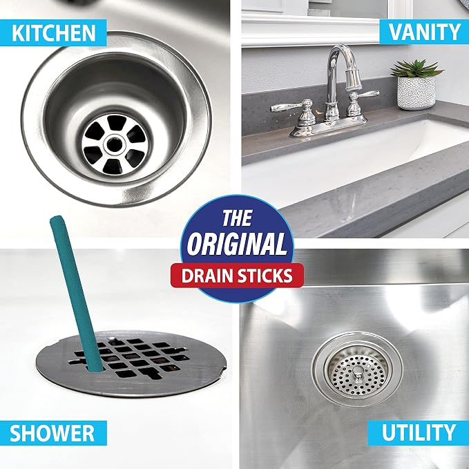 SANI 360° Sani Sticks Drain Cleaner and Deodorizer, Enzyme Pipe Cleaners - Image 2