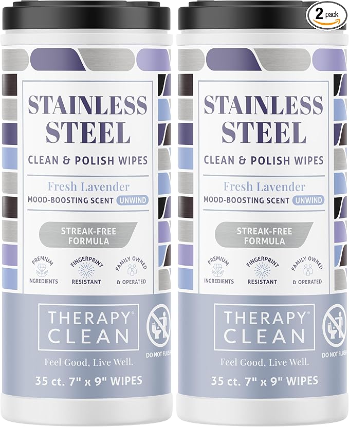 Therapy Stainless Steel Wipes, Dishwasher, and More by TherapyClean