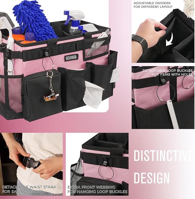 Wearable Cleaning Caddy Bag, Cleaning Caddy Supplies Organizer - Image 3