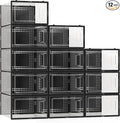 Secret Space 12 Pack XXX Large Shoe Organizer Storage Boxes by SecretSpace