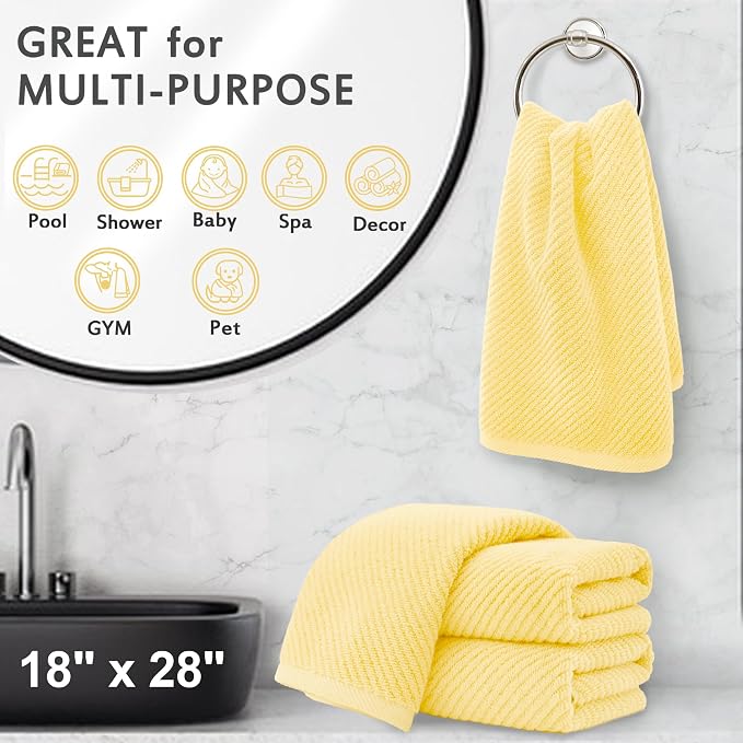 VOOVA & MOVAS Yellow Hand Towels - Image 5
