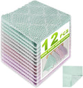 12 Pcs Multipurpose Wire Dishwashing Rag, Upgraded Double-Layer Non-Scratch by INFICRIME