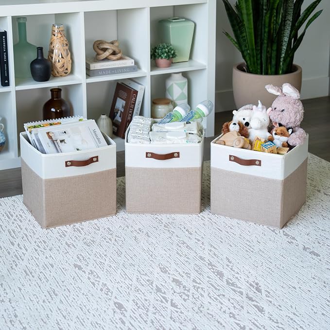 OrganiHaus 12x12 Fabric Storage Bins - Image 4