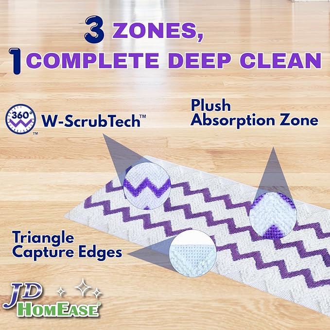 24 Pack Microfiber Power Mop Pads - Image 4