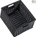 HOONEX Large Wicker Baskets for Storage, Plastic Baskets for Organizing by HOONEX