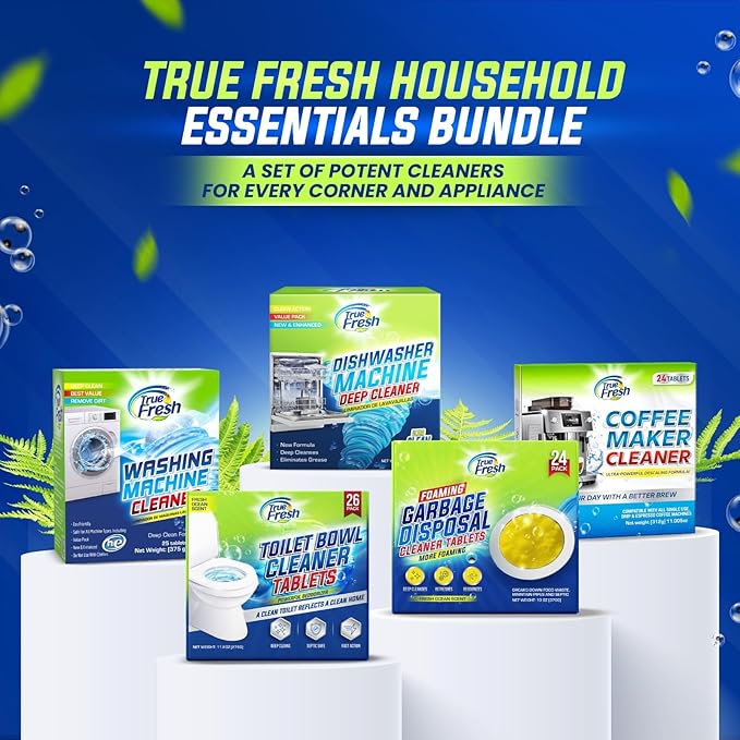 True Fresh Washing Machine Cleaner Tablets – 25-Pack Deep Cleaning - Image 8