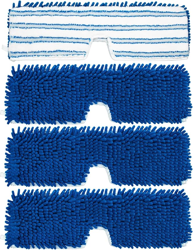 4 Pack Mop Heads Replacements for Ocedar Dual-Action Microfiber Flip Mop by DLAIMI