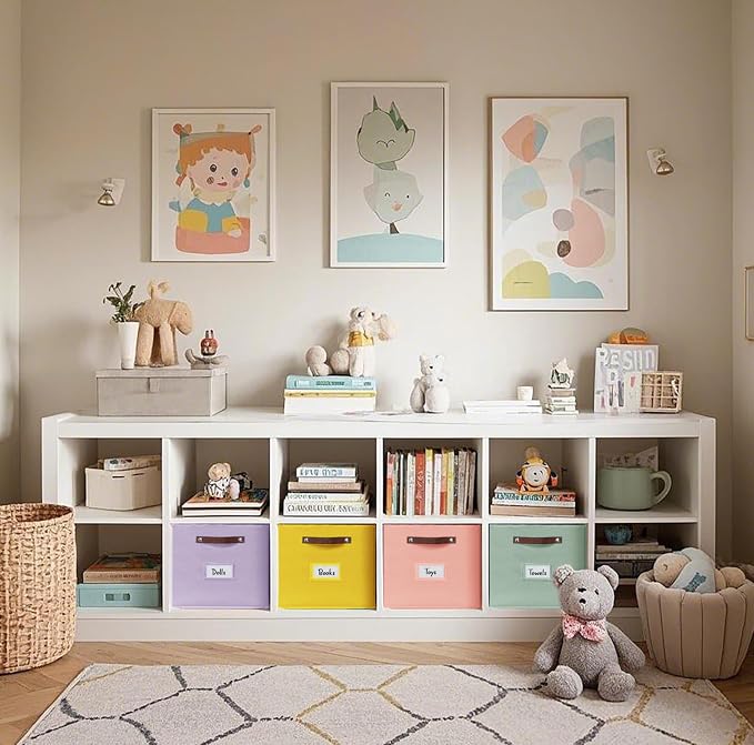 DECOMOMO Storage Cubes, Fabric Organizer Bins - Image 7