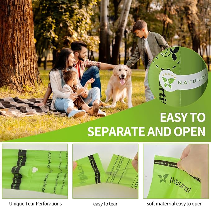 Certified Compostable Dog Poop Bags-270Bags 18Rolls, Poop Bags - Image 4