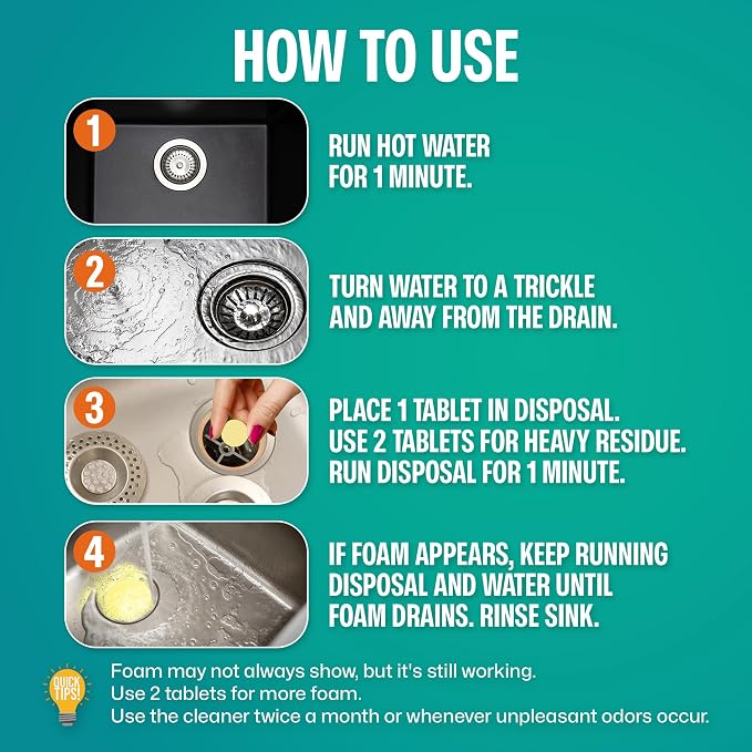 Sudstainables Garbage Disposal Cleaner Tablets 24-Pack - Image 4