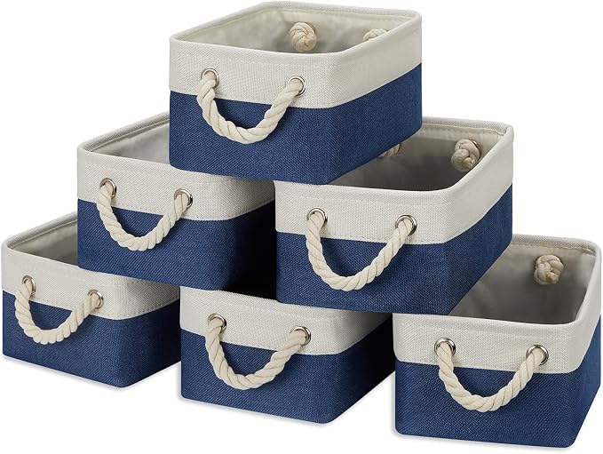 Temary Small Storage Baskets for Shelves, Fabric Storage Bins - Image 8