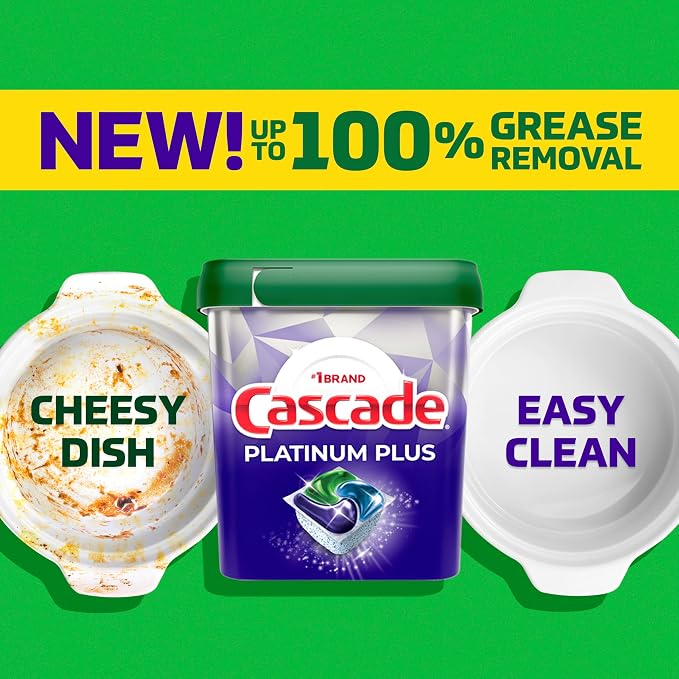 Cascade Platinum Plus Dishwasher Pods, Dishwasher Detergent, Dish Detergent Soap - Image 13