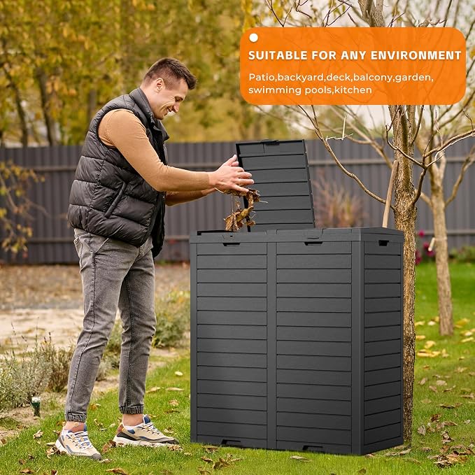 62-Gallon Outdoor Trash Can - Image 5