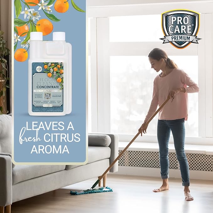 ProCare Citrus Floor Cleaner Concentrate | Vinyl, Stone & Laminate Floor Cleaner - Image 4
