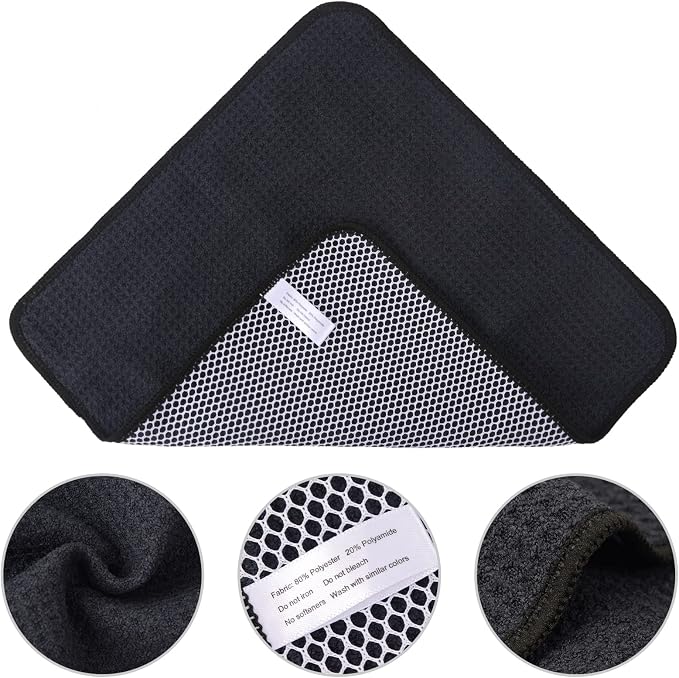 KinHwa Kitchen Washcloths for Dishes Absorbent Microfiber Dish Cloths Quick Dry - Image 2