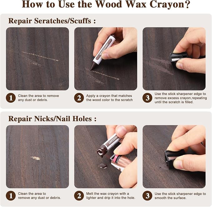 Dual Tip Furniture Markers Touch Up, Upgrade 13 Pcs Wood Markers Furniture - Image 6