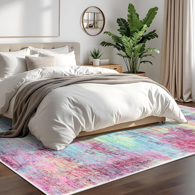 IOHOUZE Abstract Area Rugs 6x9 Ft Washable Rugs - Image 8