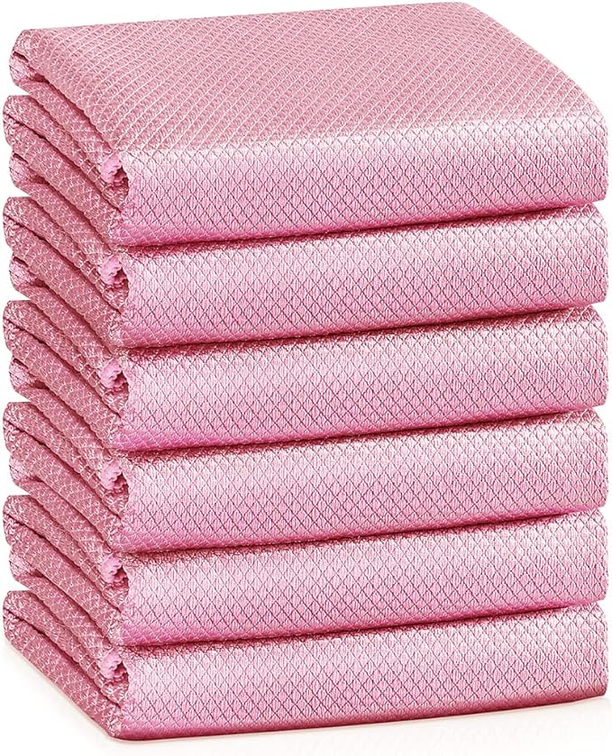 Streak Free Miracle Cleaning Cloths Easy Clean Nanoscale, Fish Scale Microfiber by VPMURUGA