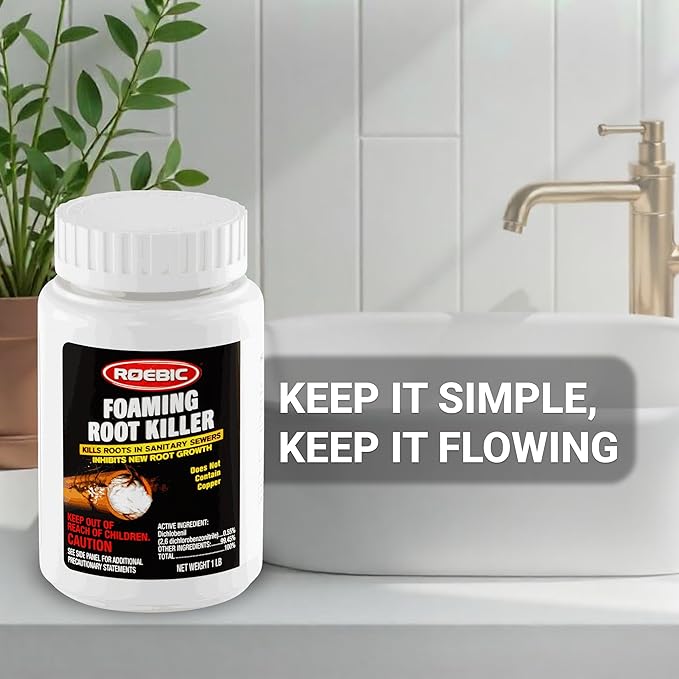 Roebic FRK Foaming Tree Root Killer, Chemical Septic System, Drain Field and - Image 5
