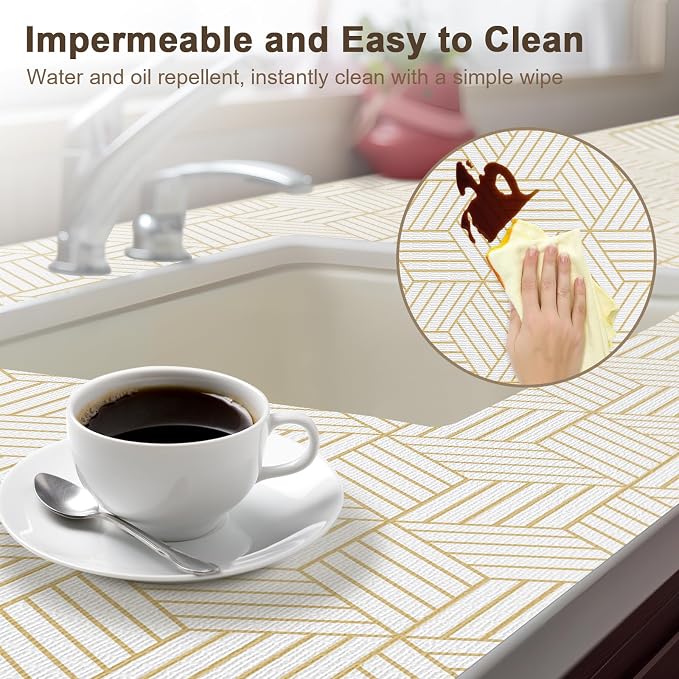 OcePor Non-Adhesive Drawer and Shelf Liner 24IN x 20FT，Non-Slip Kitchen Cabinet - Image 3