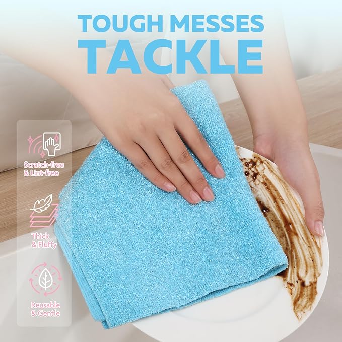 Fantasticlean XL Tear-Away Microfiber Cleaning Cloth Roll, Thick & Large - Image 4