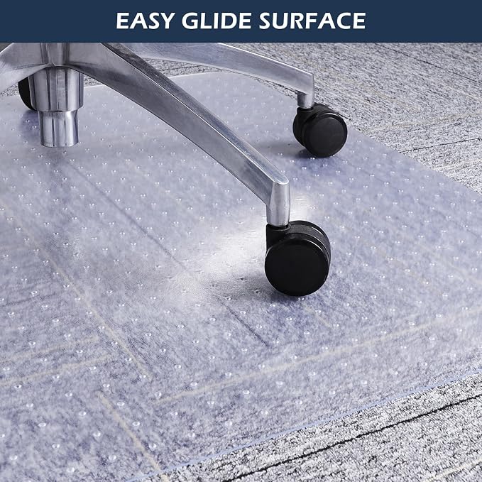 Chair Mat for Carpet, SALLOUS 46" x 60" Office Chair Mat for Carpeted Floors - Image 6