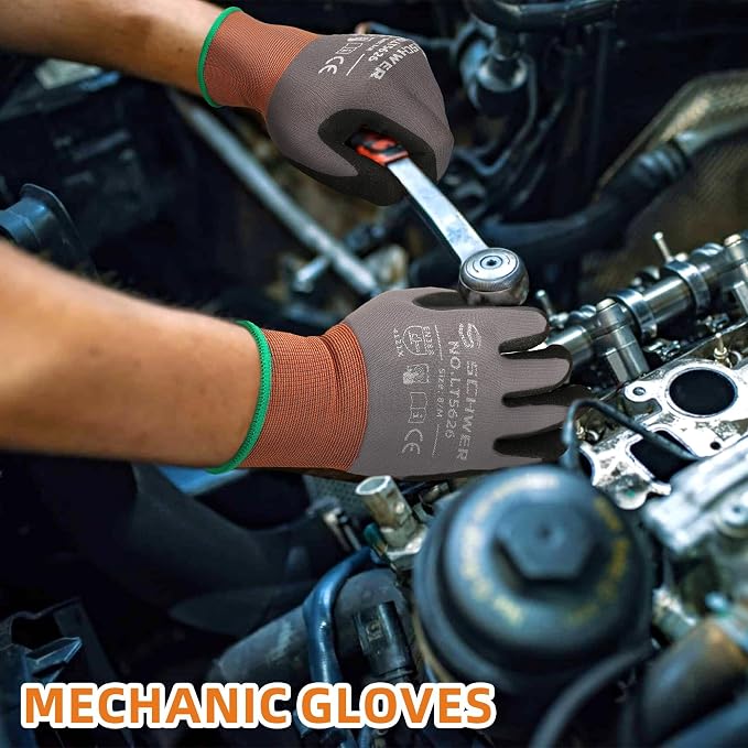 Schwer 6 Pairs Safety Work Gloves - Image 7