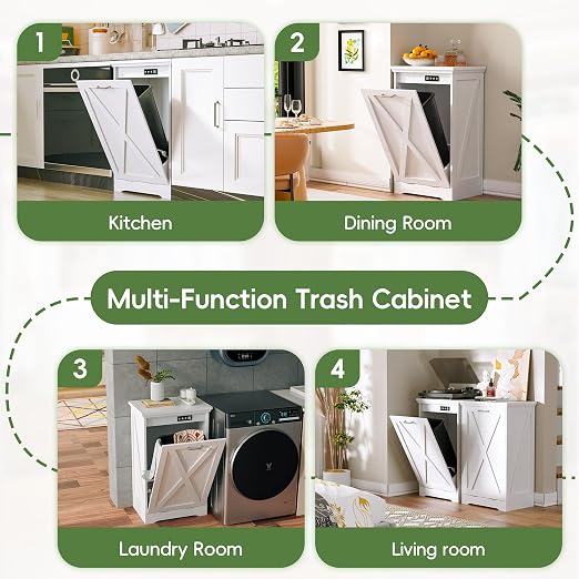 Betterhood TOLEAD Tilt Out Trash Can Cabinet, Hidden Trash Bin - Image 6