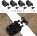 4Pack Push Latches for Cabinets, Push to Open Catch Lock, Safe Rebound by salbsever