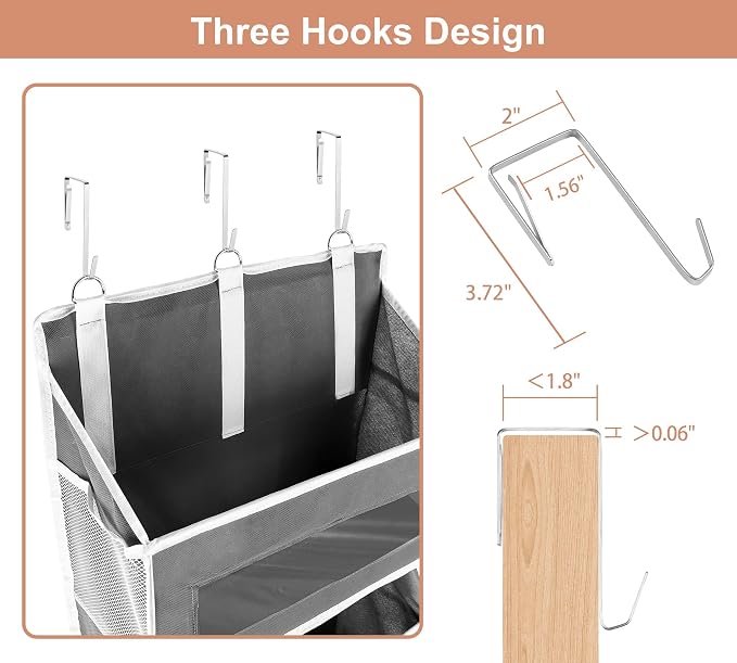 3 Packs 5-Tier Over the Door Storage Organizer - Image 4