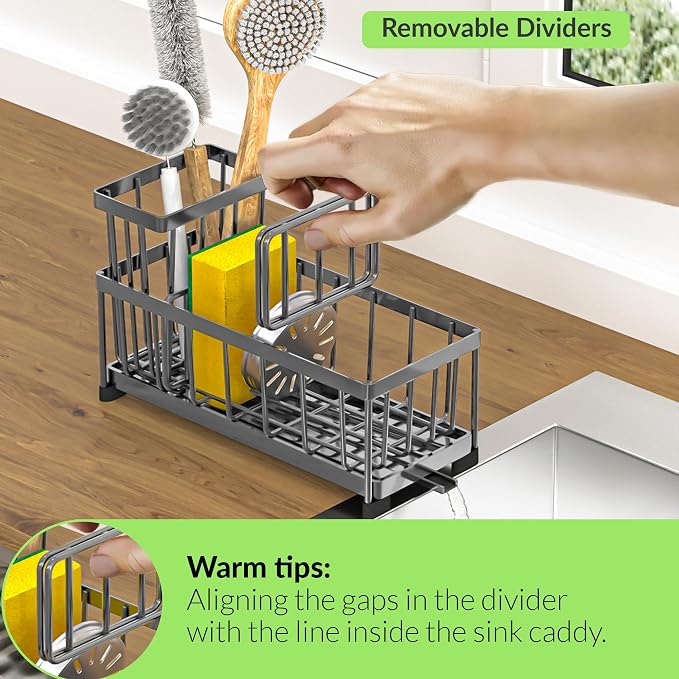 Self-Draining Kitchen Sink Caddy - Image 4