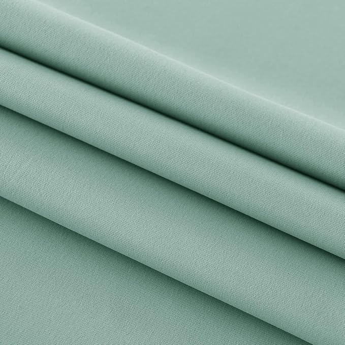 DWCN French Door Curtains – Rod Pocket Thermal Blackout Curtain - Image 5