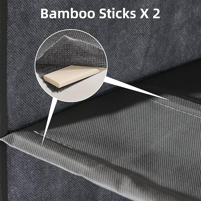 2 Packs Hanging Closet Organizer Storage, 6-Shelf Hanging Shelves - Image 4