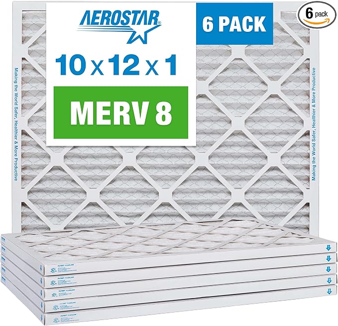 Aerostar 10x12x1 MERV 8-6 Count by AirFiltersDelivered
