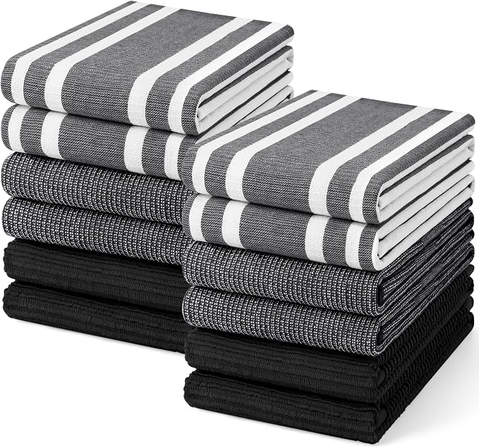 Homaxy Premium Kitchen Towels, Large Cotton 380 GSM Kitchen Hand Towels by Homaxy