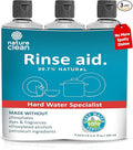 Nature Clean All Natural Dishwasher Rinse Aid Cleaner, Liquid Dishwasher Rinse by NatureClean