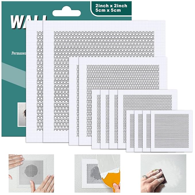 Drywall Patch Kit, 2/4/6/8 inch Self Adhesive Fiberglass Wall Hole Patch Kit by Sugelary