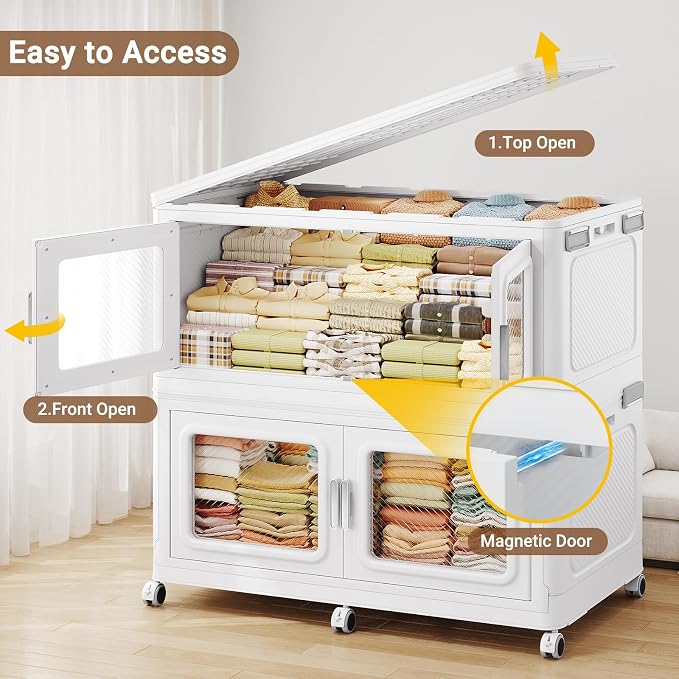 BROVIEW 880 Qt Stackable Storage Bin - Image 6