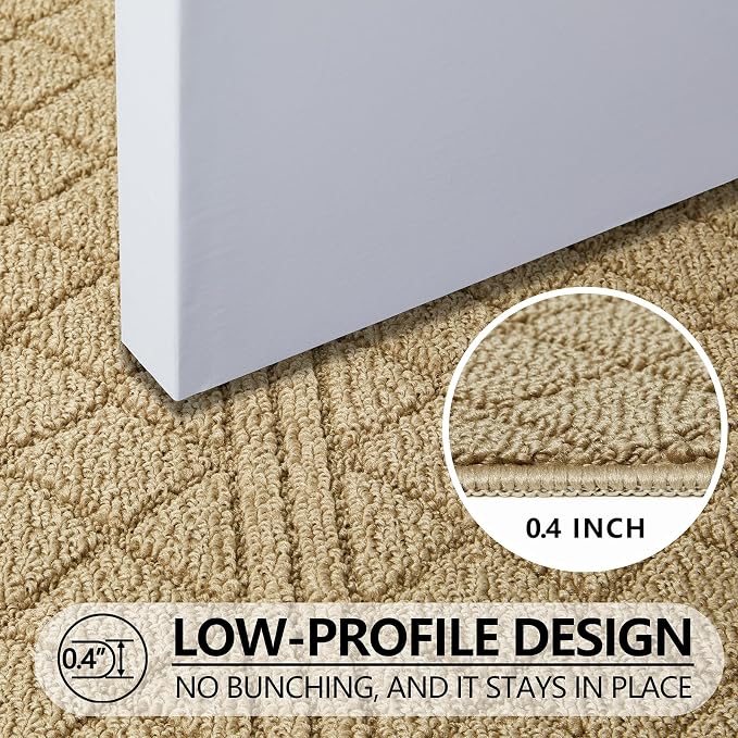 REFETONE Indoor Doormat, Front Back Door Mat 36"x59" Absorbent Rubber Backing - Image 3