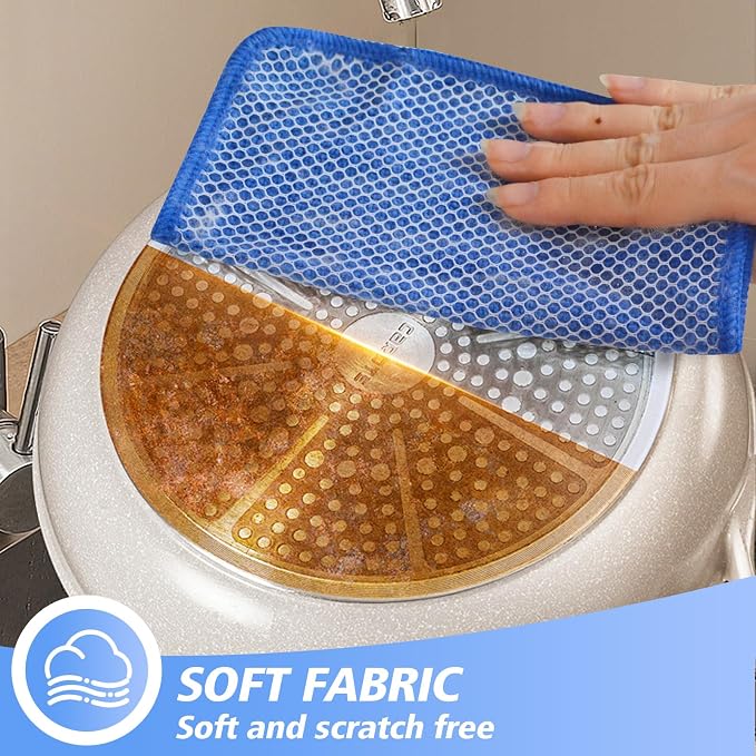 KinHwa Kitchen Washcloths for Dishes Absorbent Microfiber Dish Cloths Quick Dry - Image 3